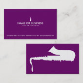 Carte De Visite saxophone simple (Devant / Derrière)