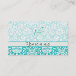 Carte De Visite Saxophone turquoise