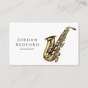 Carte De Visite Saxophoniste musicien professeur de musique