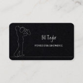 Carte De Visite Saxophoniste Premium (Devant)