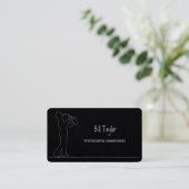 Carte De Visite Saxophoniste Premium (Debout devant)