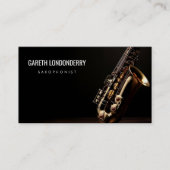 Carte De Visite Saxophoniste professionnel moderne Code QR (Devant)