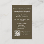 Carte De Visite saxophoniste professionnel moderne code qr (Dos)