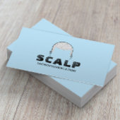 Carte De Visite Scaler Micropigmentation Cheveux Tatouage bleu cla