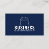 Carte De Visite Scaler Micropigmentation Cheveux Tatouage Marine B (Devant)