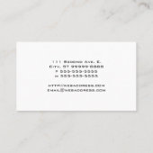 Carte De Visite Scales de justice (Dos)