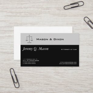 Carte De Visite Scales de justice