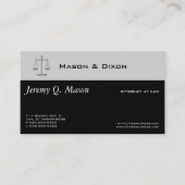 Carte De Visite Scales de justice (Devant)