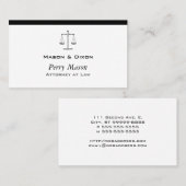 Carte De Visite Scales de justice (Devant / Derrière)