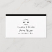 Carte De Visite Scales de justice (Devant)