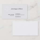 Carte De Visite Scales de justice (Devant / Derrière)