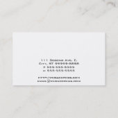 Carte De Visite Scales de justice (Dos)