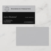 Carte De Visite Scales de justice (Devant / Derrière)