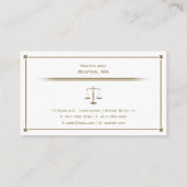 Carte De Visite Scales de justice PROTORNEY | Or exclusif (Dos)