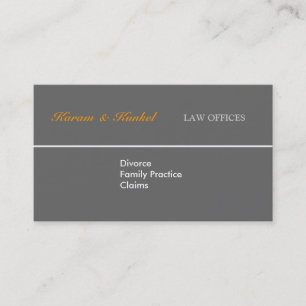 Carte De Visite Scales de justice simple pour les avocats