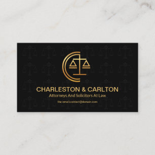 Carte De Visite Scales Minimalistes De Justice Signalisation Loi M