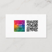 Carte De Visite Scan Me QR Code Modèle télécharger le logo promoti (Dos)