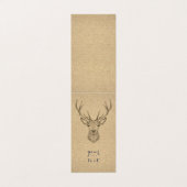 Carte de visite scandinave de Noël de cerfs (Extérieur déplié)