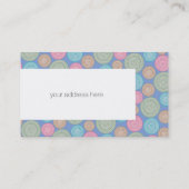 Carte De Visite Scandinavian Flower Mandalas Pattern 1 (Dos)