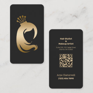 Carte De Visite Scannable Hair Styliste Artiste maquillage