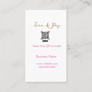 Carte De Visite Scanner pour commander scanner le code QR ajouter
