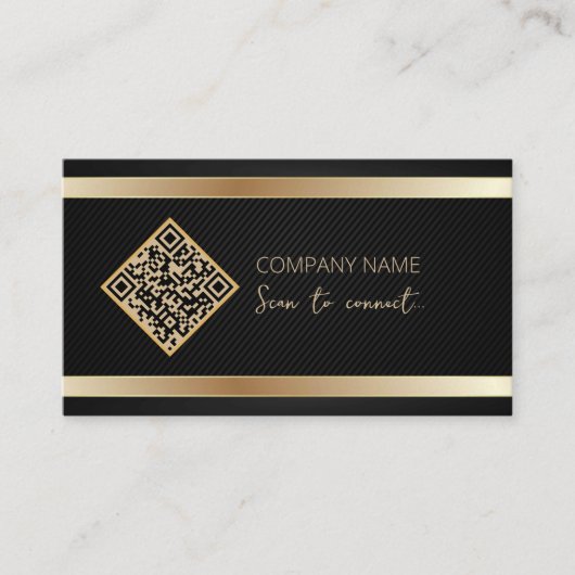 Carte De Visite Scanner pour connecter le code QR des médias socia (Devant)