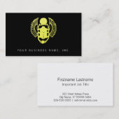 Carte De Visite Scarab ailé (Devant / Derrière)