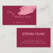 Carte De Visite Scarlet Beauté Créations Cheveux et maquillage (Devant / Derrière)