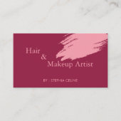 Carte De Visite Scarlet Beauté Créations Cheveux et maquillage (Devant)
