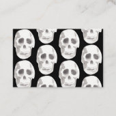 Carte De Visite Scary Scull Black & White Pattern (Devant)