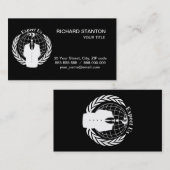 Carte De Visite Sceau anonyme (Devant / Derrière)