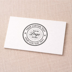 Carte De Visite Sceau de branding commercial personnalisé avec log