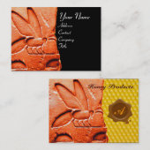 CARTE DE VISITE SCEAU DE CIRE EN OEUVRE DE L'ÉGYPTIENNE ANTIQUE HO (Devant / Derrière)