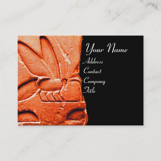 CARTE DE VISITE SCEAU DE CIRE EN OEUVRE DE L'ÉGYPTIENNE ANTIQUE HO (Devant)