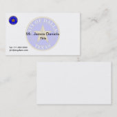 Carte De Visite Sceau de Dallas Texas (Devant / Derrière)