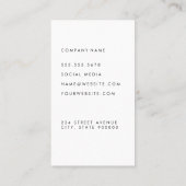 Carte De Visite Sceau de droit juridique | Justice (Dos)