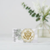 Carte De Visite Sceau de la Cour Suprême sur Ivy & Satin (Debout devant)