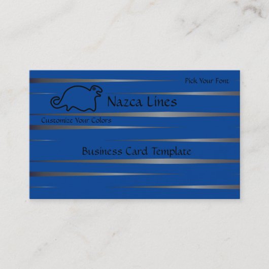 Carte De Visite Sceau du logo animal Geoglyph (Devant)