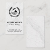 Carte De Visite Sceau du notaire public | Marbre (Devant / Derrière)