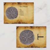 Carte De Visite Sceau du parchemin St. Stephen MONOGRAM (Devant / Derrière)