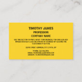 Carte De Visite Sceau washingtonien, Sceau de Washington (Dos)