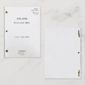 Carte De Visite Scénario II (Devant / Derrière)