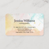 Carte De Visite Scénario noir et public élégant (Dos)