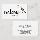 Carte De Visite Scénario noir et public élégant (Devant / Derrière)