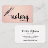 Carte De Visite Scénario noir et public élégant (Devant / Derrière)