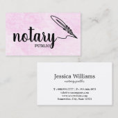 Carte De Visite Scénario noir et public élégant (Devant / Derrière)