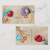 Carte De Visite Scénario Sakura Designer Couché (Devant / Derrière)