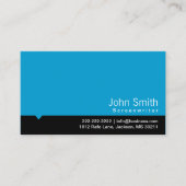 Carte de visite scénariste bleu moderne (Devant)