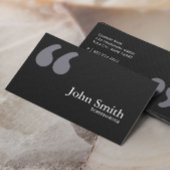 Carte de visite scénariste de citation noire