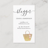 Carte De Visite Scénariste de mode sur les sacs de parties scintil (Dos)